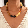 Bohemian Acrylic Multi-layer Choker Necklaces for Women Irregular Colorful Bead Necklace Exaggerated Party Wedding Accessories F - Image 14