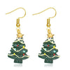 Christmas Tree Drop Earrings Small Bell Snowflake Earings for Women Cute Bowknot Dangle Earring Year Gift - Image 14