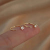 Simple Zircon Star Moon Mini Earrings for Women Cute Korean Planet Asymmetric Ear Studs Piercing Earrings Jewelry Gifts - Image 7