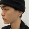 1Pc Vintage Hip Hop Punk Titanium steel No Piercing Earrings For Women Men Star Pendient Ear Earrings Jewelry - Image 2