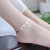 Silver Color Stamp Anklets For Women Foot Leg Chain Link Bracelet Tassel Charms Beach Accessories Jewelry For Female - Image 5