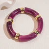 Multi-style Leopard Print Bamboo Tube Acrylic Stretchy Bracelets for Women Men Retro Resin Beaded Bangles Stack Jewelry Gift K1 - Image 31