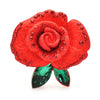 Charming Flower Brooches Pins Women Unisex 2-color Enamel Rhinestone Plants Party Office Brooch Jewelry Gifts - Image 2