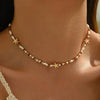 Bohemian Starfish Pearl Choker Necklace for Women Girl Creative Crystal Handmade Beaded Necklaces Beach Jewelry Gift - Image 2