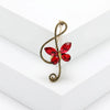 Rhinestone Butterfly Pins for Women Unisex Shiny Glass Musical Note Brooches Event Party Backpack Decoration Clothes Accessories - Image 23