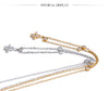 Chic Cubic Zirconia Flower Pendant Necklace for Women Stainless Steel Delicate Daily Sweet Jewelry Accessories - Image 14