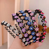 Non-Slip Rhinestone Hairbands Elastic Flower Pearl Women Hair Hoop Bands Headband Bezel Girls Hair Accessories Headdress - Image 17