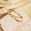 Personality Gold Plated Stainless Steel Cubic Zircon Bracelet for Women Jewelry Gift - Image 8