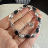 Silver Bracelet For Women Men Black Beads Simple Wedding Engagement Party Party Jewelry - Image 5