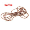 5pcs 1.5mm 2.0 2.4mm Length 70cm (27.5 inch) 10 Colors Plated Ball Beads Chain Necklace Bead Connector For Charms Base and Tray - Image 13