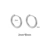 10pcs Stainless Steel Small Hoops Earring Piercing Ear Cartilage 8-20mm Women Men Stainles Steel Round Circle - Image 17