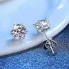 5-9MM Earring Silver Plated with White Gold Stud Earrings For Women Jewelry - Image 5