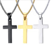 Stainless Steel Cross Pendant Necklace For Women Men Link Chain Charm Necklace Cool Boys Girls Punk Hip Hop Jewelry Gift - Image 1