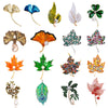 Temperament Leaf Brooch Shiny Rhinestone Color Pin Maple Leaf Ginkgo Biloba Dress Men's Women's Accessories Jewelry Gift - Image 1