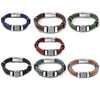 Brown 316L Stainless Steel Irregularly Cracked Man Bracelet Braided Leather Men's Jewelry Items - Image 6