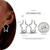 Silver Hoop Earrings For Woman Zircon Heart Shape Star Eardrop Earring Jewelry - Image 38