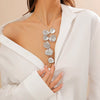 Long Tassels Chest Chain with Leaves Pendants Necklace for Women Sweater Chain Accessories on Neck Jewelry Female - Image 8