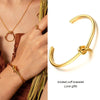 Round Circular Open Knot Cuff Bangle Bracelets For Women Elegant GoldColor Jewelry Noeud Armband Pulseiras - Image 2
