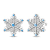 Women's Silver Snowflake Christmas Sparkling Zircon Winter Earrings Fit For Engagement Parties Jewelry - Image 41