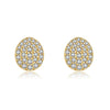 Silver CZ Pave Disc Jewelry Set Adjustable Earrings Necklace Bracelet Ring, Women Jewelry - Image 7