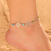 7 Chakra Colorful Zircon Anklet Women Stainless Steel Gold Color Leg Ankle Bracelet Amulet Meditation Yoga Jewelry Gift - Image 3