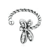 Silver Mono Clip Earrings for Girl CZ Platinum Plated Ear Cuffs Non Piercing for Women Wedding Party Jewelry - Image 14
