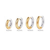 Classic Stainless Steel Hoop Earrings For Women Gold Silver Color Simple Smooth Round Ear Rings Daily Wearing Jewelry Gift - Image 3