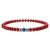 Classic Beaded Bracelet Men Apparel Accessories Evil Eyes 4mm Howlite Tiger Eyes Stone Wrap Braslet - Image 17