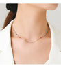 Modian Real 925 Sterling Silver Multicolour Enamel Necklace For Women Simple Long Chain Choker Fine Party Jewelry Gift