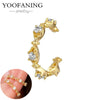 Silver Ear Needle Simple Ear Clip White Zircon Wrapping Design Earring for Women Jewelry Gift - Image 27