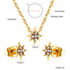 Necklaces Jewelry Sets For Women Girls Stainless Steel Pendant Necklaces And Earrings 2 Pieces Sets Wedding Party Jewelry Gifts - Image 2