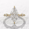 Crystal Marquise Cubic Zirconia Rings for Women Thin Ring Engagement Wedding Accessories Statement Jewelry - Image 1