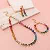 8mm Crystal Colorful Claw Setting Necklace For Women Winter Sweater Choker Accessory Diiamond Jewelry - Image 4