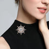 Snowflake Brooches Unisex Simple Rhinestone Brooch Pins For Women Man Jewelry Gifts - Image 4