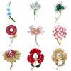 Enamel Flower Brooches for Women Unisex Pearl Plant Pins Banquet Party Backpack Gifts Jewelry Accessories - Image 1