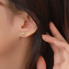 Silver Vintage Lotus Earrings Cute Sweet Irregular Earrings Jewelry Gift - Image 8