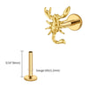 Titanium 16G Scorpion Labret Stud Flatback Zodiac Earring Tragus Cartilage Helix Piercing Body Jewelry - Image 10
