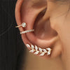 Bohemian Gold Color No Piercing Crystal Rhinestone Leaves Ear Cuff Earrings for Women Wedding Jewelry - Image 17
