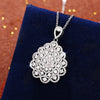 Women's Necklace for Wedding Engagement Brilliant Cubic Zirconia Elegant Pendant Necklace Gift Lady Jewelry - Image 1