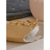 Stainless Steel Pearl Chain Geometric Stackable Thin Ring Gold Color Minimalist Finger Jewelry Gift - Image 6