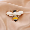 Cute Crystal Pearl Animal Bee Wings Brooches for Women Charm Retro Multicolor Enamel Zircon Pins Clothing Jewelry Gift - Image 8