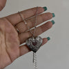 Romantic Heart Photo Locket Frame Pendant Necklace Silver Color Stainless Steel Love Heart Charms Necklaces Women Y2K Jewelry - Image 10