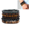 Punk Multilayer Antique Leather Bracelet Set Skull Eye Star Charms Hiphop Rock Y2K Vintage Pu Gothic Wristband Man Goth Jewelry - Image 10