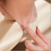 Silver Plated White Zircon Necklace Women's Minimalist Versatile Starry Clavicle Chain Style Mother's Day Birthday Gift - Image 5