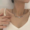 Y2K Moonstone Necklac Star Tassels Pendant Kpop Shiny Clavicle Zircon Chain for Women Girls Party Gift Jewelry - Image 2
