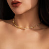 Simple Irregular Bone Chain Necklace for Women Goth Metal Choker Aesthetic Jewelry Accessories Steampunk Men - Image 1