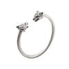 Stainless Steel Cable Wire Bracelets Dragon Tiger Wolf Design Adjustable Size Open Cuff Bangle for Women Men Jewelry - Image 8