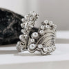 Sell Well in Europe America Wide Version Pearl Rings for Women Exaggerate Chunky Statement Jewelry Ring Gift - Image 3