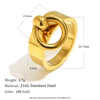 Small Circle Simple Ring Minimalist Flipped Circle Hoop Cute Design Dailry Accessories Women's Jewelry - Image 7