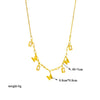 316L Stainless Steel Butterfly Moon Lock Blue Eyes Pendant Necklace For Women Multilayer Choker Chain Jewelry Gifts - Image 26